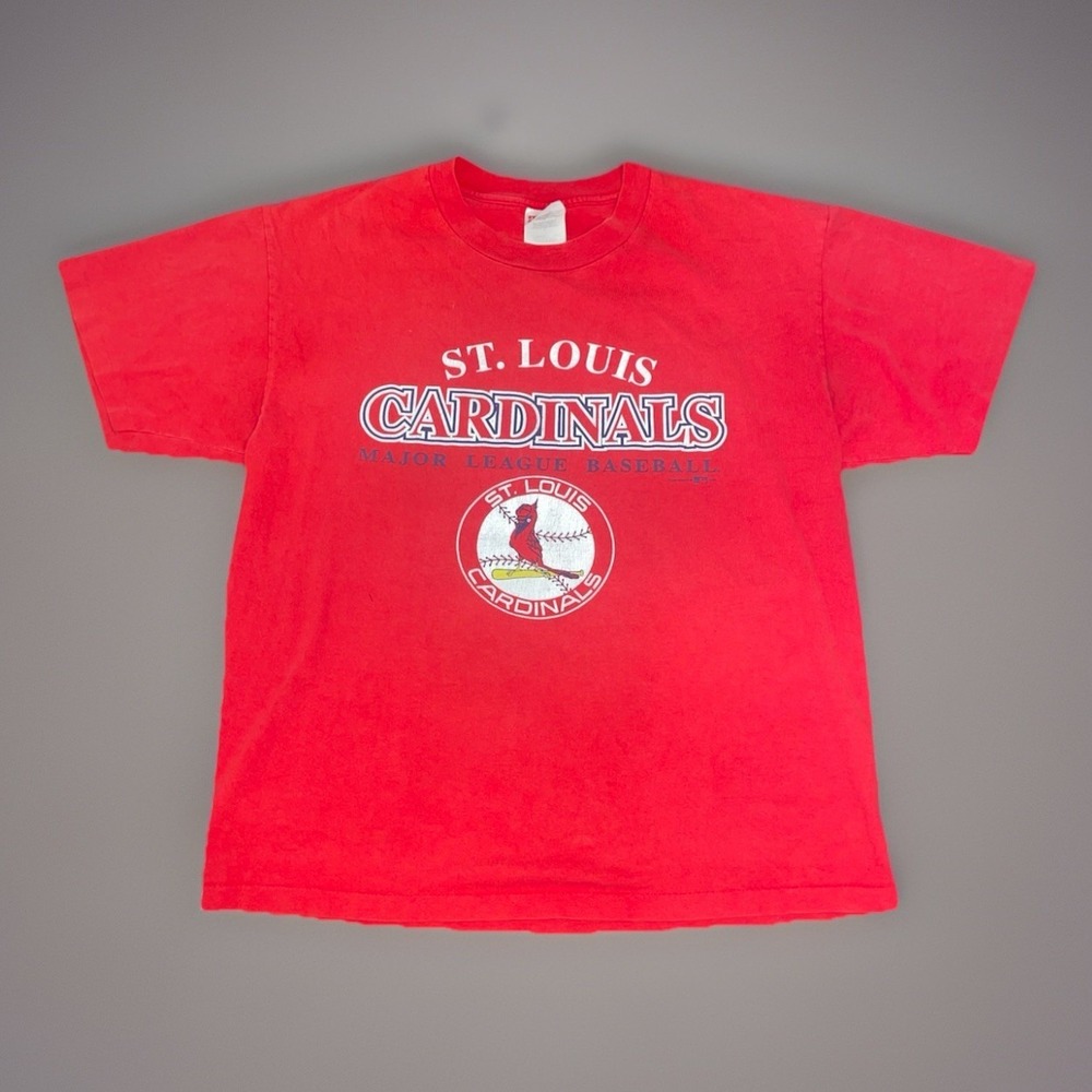Vintage Saint Louis Cardinals Graphic Logo MLB T Shirt 1997 - Unisex Large